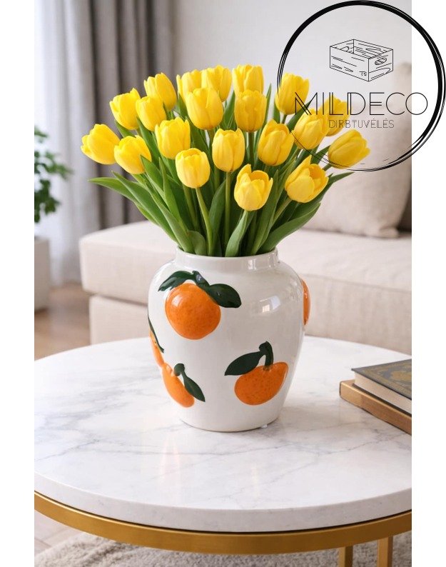 Vaza "Mandarinai" be gėlių