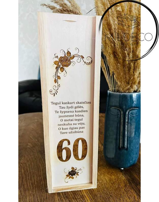 Vyno dėžė "60 metų" 