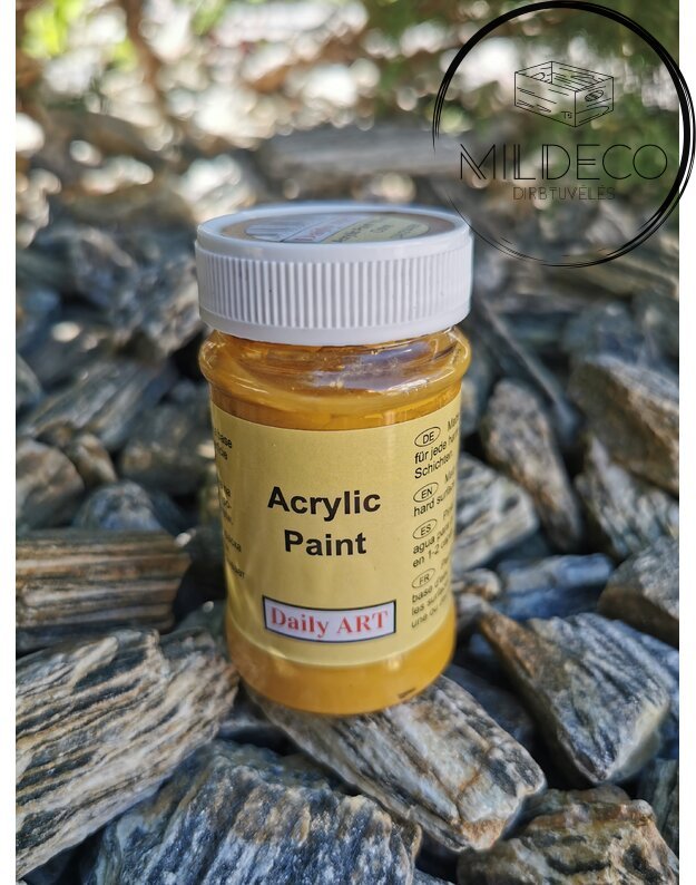 Akriliniai dažai 100ml spalva  geltonai ruda(Ochre) 
